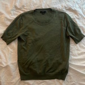 J.Crew Olive short sleeve sweater
